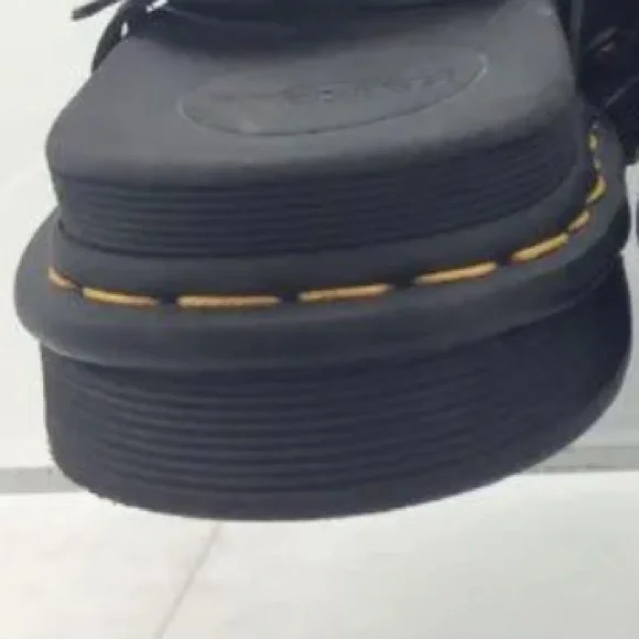 ❌SOLD❌ EUC [Dr. Martens] Black Leather Tate Sandals w Adjustable Buckles Mens 12 - Picture 15 of 15